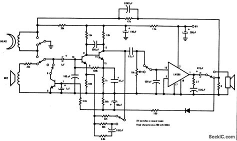 How to read a tape measure diagram. TAPE_RECORDER - Electrical_Equipment_Circuit - Circuit Diagram - SeekIC.com