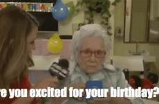 gif birthday old woman gifs excited tenor