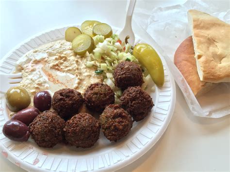 Falafel is a middle eastern dish made from chickpeas and/or fava beans. Park Falafel & PizzaVEGAN MOS