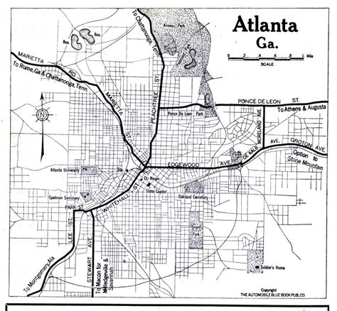 Old Atlanta Map Atlanta Map Georgia Map Georgia History