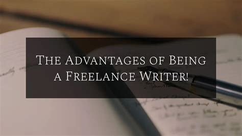 The Advantages Of Being A Freelance Writer My Library 24