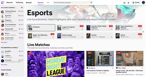 Twitch Directory Is Finally Here The Newest Twitch Esports Service