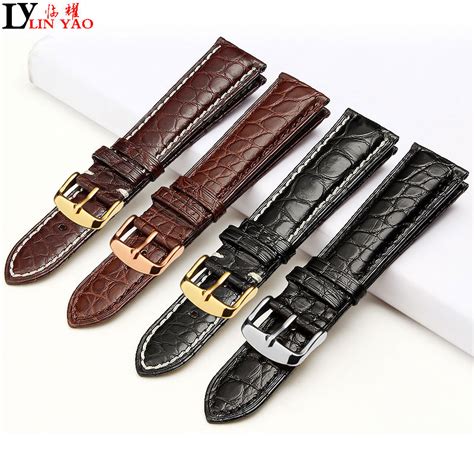High Quality Real Alligator Watch Strap Genuine Leather Watch Bands For