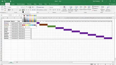 Cómo hacer un Diagrama de Gantt en Excel ViDoe