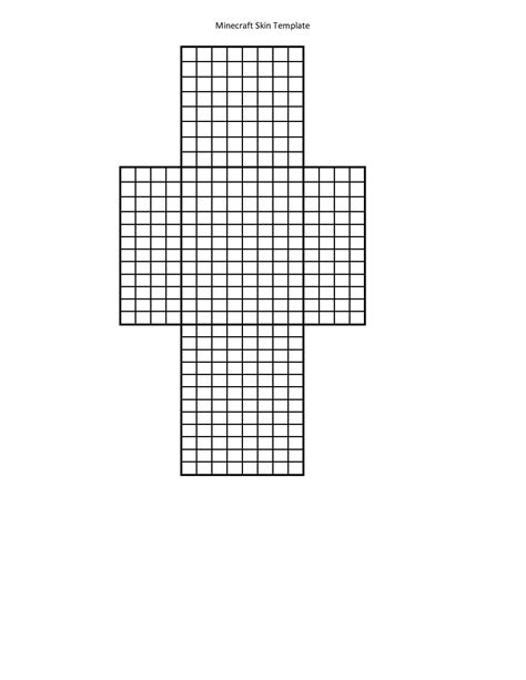 Blank Minecraft Skin Template