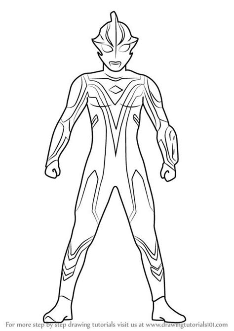 Gambar Sketsa Ultraman Zero Cara Menggambar Gambar Sketsa