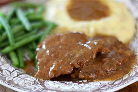 My family loved these and now they want cube steaks at least once a week!! Crock Pot Cubed Steak with Gravy - The Country Cook