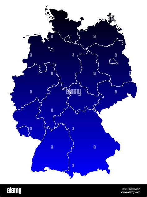 Map Of Germany Stock Photo Alamy