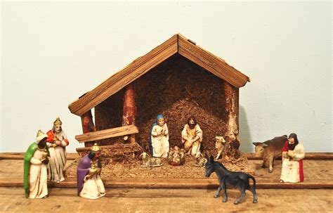 Vintage Nativity Set Made In Germany