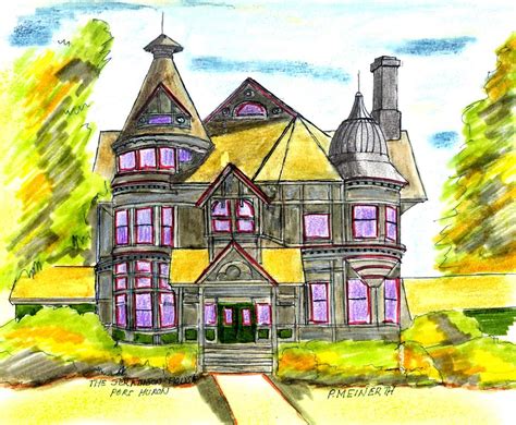 The Jerkinson House Drawing By Paul Meinerth Fine Art America