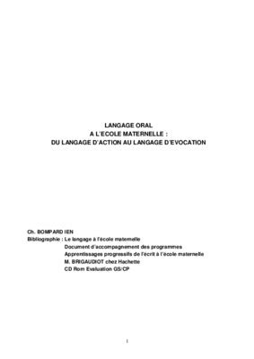 Grille D Evaluation Langage Oral En Maternelle Pdf Notice Manuel D Utilisation