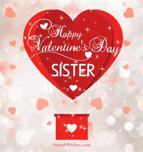 Happy Valentines Day Sister Animated 