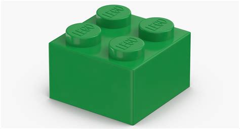 3d Model Lego Brick 2x2 Earth Turbosquid 1409462