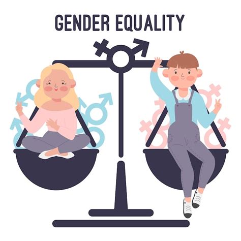 Illustration Of Gender Equality Concept Free Vector