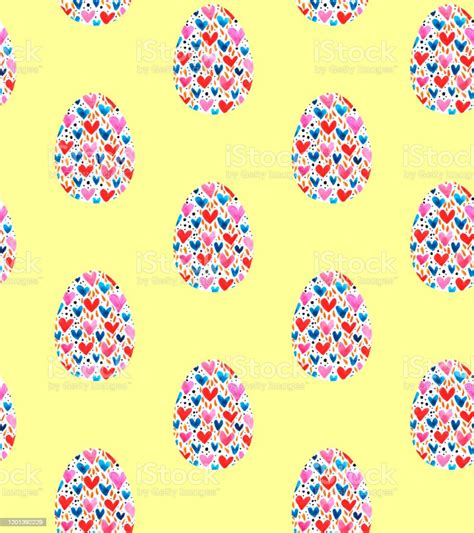 Seamless Pattern Backgrounds Textures Of Multi Colored Abstract Easter