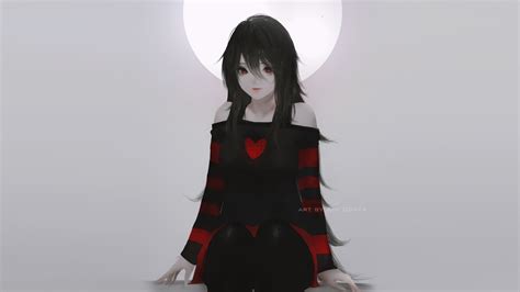 20 Red And Black Anime Girl Wallpaper
