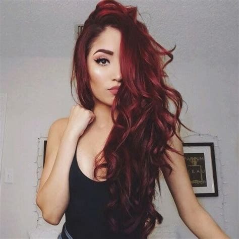 Dark Red Hair Color Shades Of Red Hair Red Ombre Hair Copper Hair