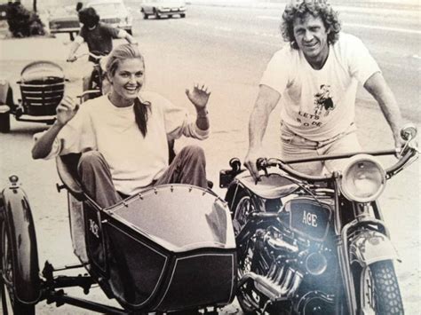 Black And White Photograph Of Two People On Motorcycles With Sidecar