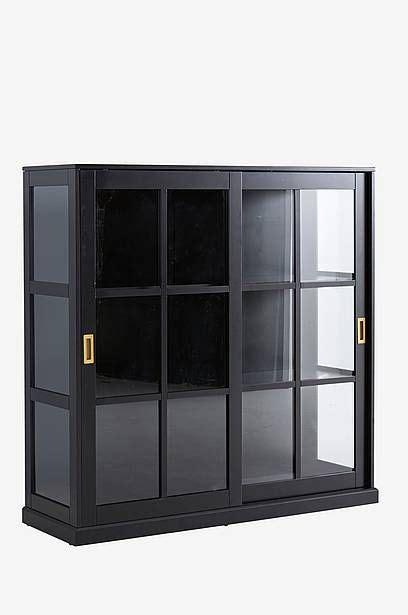 Ikea Malsjo Black Stained Black Stained Glass Door Cabinet Home
