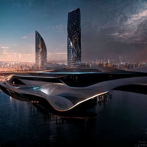 Ai Generated Future Metropolis Peter X Lucier In 2022 Zaha Hadid