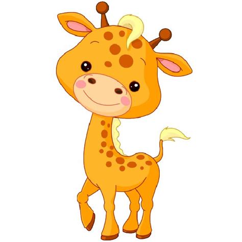 Cute Baby Giraffe Cartoon Here Here Is A Baby Giraffe