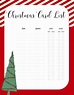 FREE Printable Christmas Gift List Template