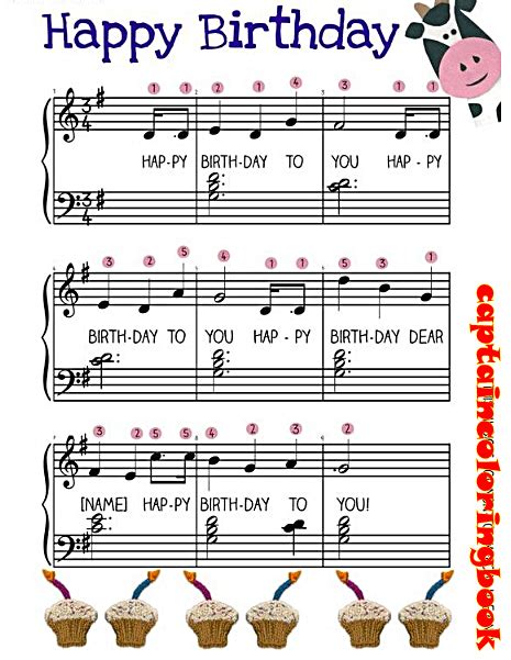 Happy Birthday Piano Notes Happy Birthday Piano Sheet Music Beginner