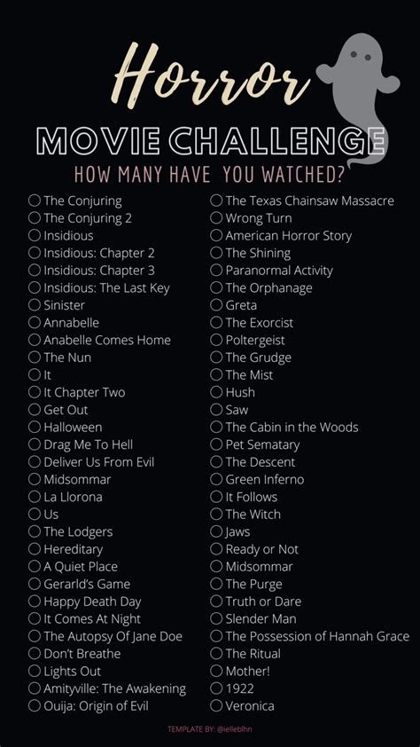 Story Template Scary Movie List Scary Movies To Watch Good Movies