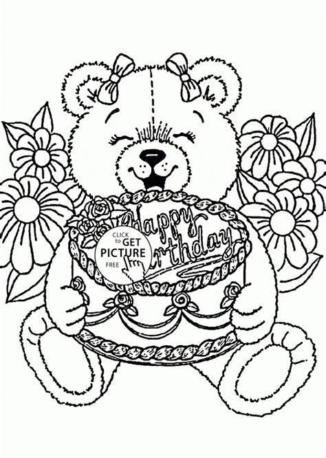 Get This Happy Birthday Coloring Pages Free Printable