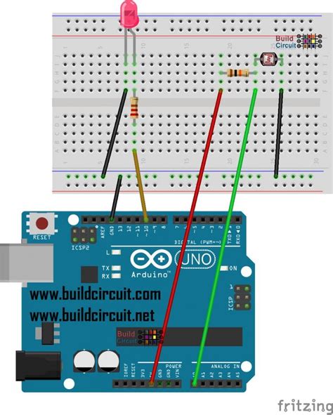 Arduino Project LDR Photoresistor And LED BuildCircuit COM