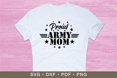 Proud Army Mom Svg Vector Clipart Svg Png Pdf Dxf File