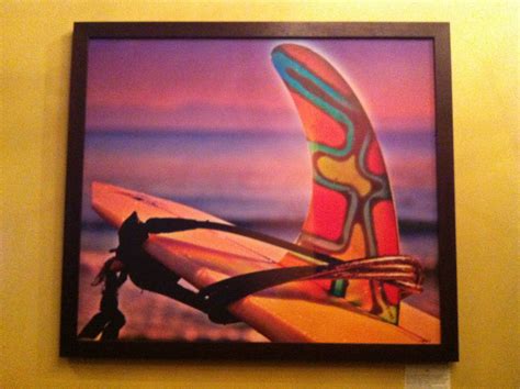 Surfing art I saw at the New San Elijo Hills RELM bar/ restaurant Surf
