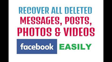 How To Retrieve Deleted Facebook Messages Hillgar
