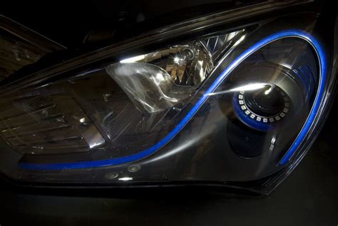 2013 Genesis Coupe Two Tone Headlights with RGB Angel Eyes | Flickr