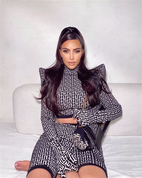 Kim Kardashian Dressed Head To Toe In Her Favorite Brand 8 Photos