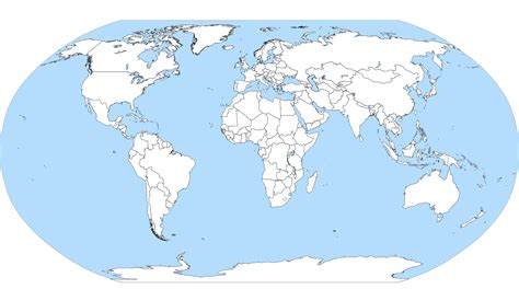 Mapa Světa A Všechny Státy Politická Slepá Online Ke Stažení