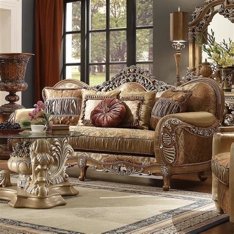 Perfect for hosting home parties, comfortable wooden sofa designs for living room is all you need to create a warm and inviting ambiance. Antique Brown Chenille Carved Wood Sofa Traditional Homey Design HD-622 (HD- S622)
