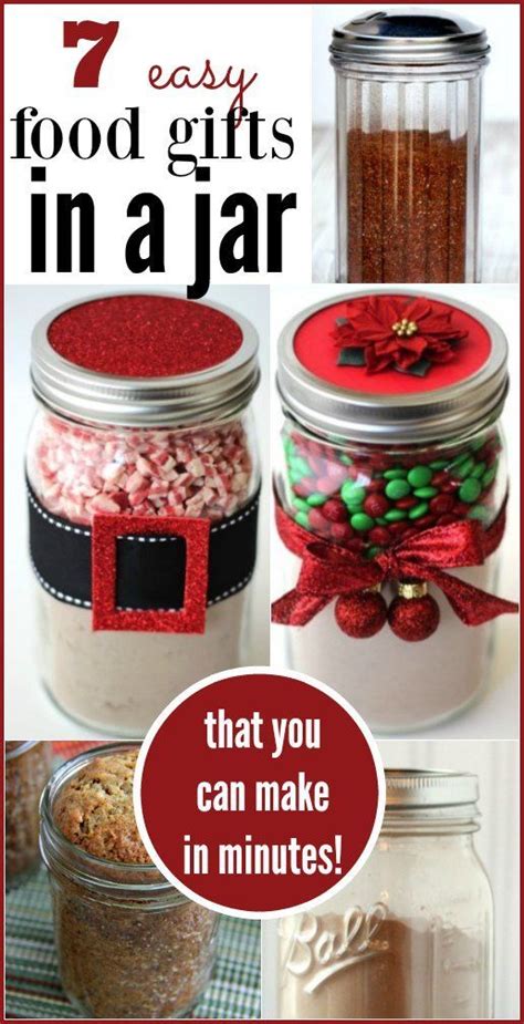 See more ideas about food gifts, homemade, homemade food gifts. 7 Quick Food Gifts in a Jar | Diy food gifts, Christmas ...