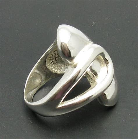 Stylish Sterling Silver Ring 925 New Solid Size J T