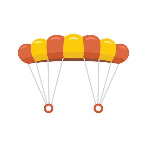 Skydiving Parachute Icon Flat Isolated Vector 15114961 Vector Art At