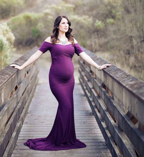 Slim Fit Maternity Gown Audrey Gown Short Sleeve Maternity Gown