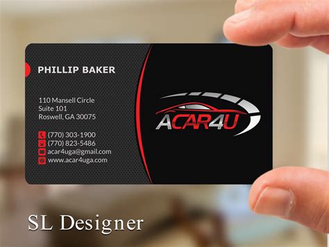 Modern Upmarket Automotive Business Card Design For A Company By Sl