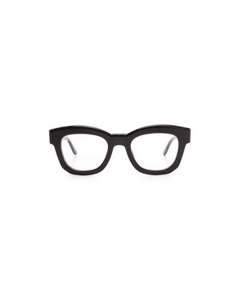 Stella Mccartney Thick Frame Glasses Brown In Black Lyst