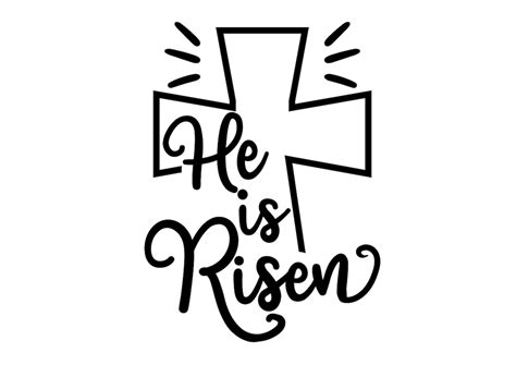 He Is Risen Svg Cross Svg Easter Svg Jesus Svg Christian Etsy