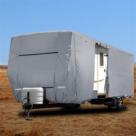 Durable 6 Ply Top Travel Trailer Rv Cover Waterproof Camper Cover Fits