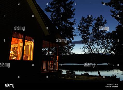 Illuminated Cabin Windows Hi Res Stock Photography And Images Alamy