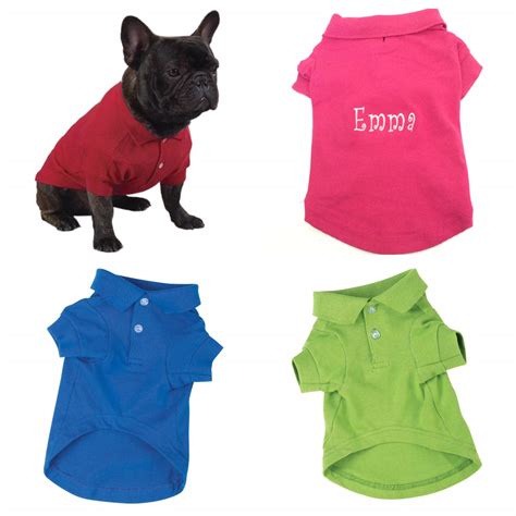 Your Logo Or Custom Design On Small Dog Polo Shirt Dog Clothing Pet
