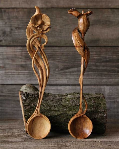 35 Amazing Carved Wooden Spoons Wooden Spoon Carving Hand Carved