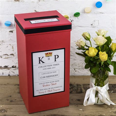 Browse our 2021 wedding collection to find unique wedding gifts and accessories at personalization mall. Personalised Wedding Post Box By Dreams To Reality Design Ltd | notonthehighstreet.com