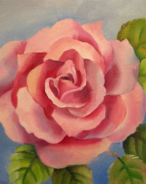 Nels Everyday Painting Pink Rose Sold
